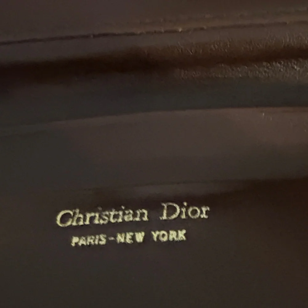 Brown and‎ Tan Patterned Dior trotter wallet